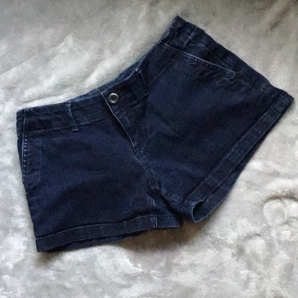 Loft petite dark denim shorts sz 0